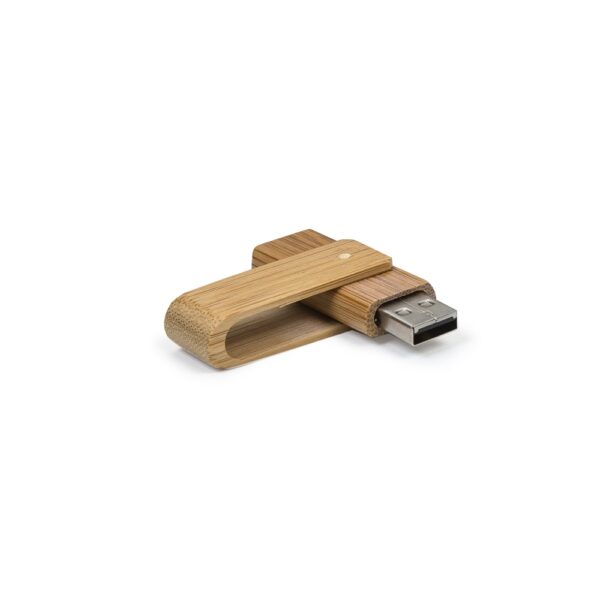 34 Pen Drive 4GB/8GB/16GB Giratório Bambu