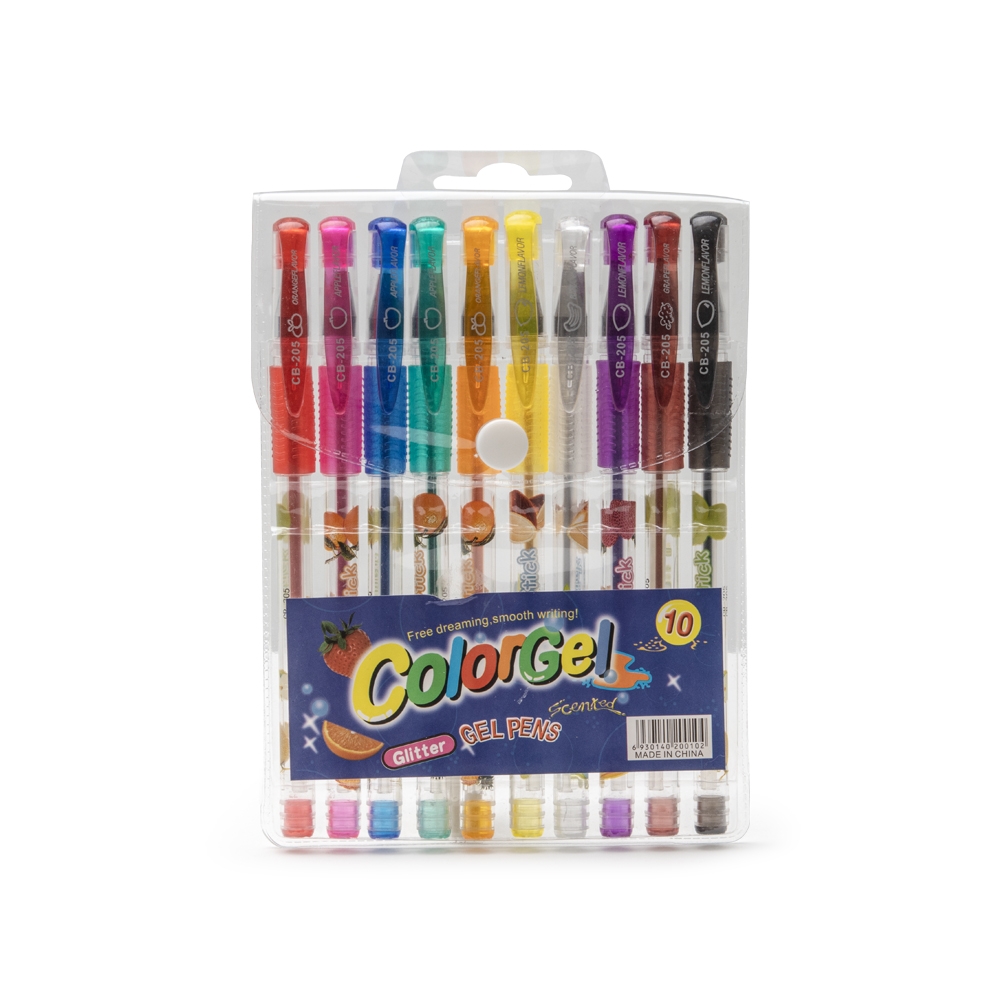 P@CB205-10 Kit Canetas Gel 10 cores